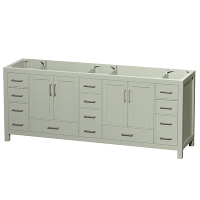 Sheffield 84" Double Free Standing Vanity Cabinet Only - Less Vanity Top - image 1