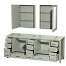 Sheffield 84" Double Free Standing Vanity Cabinet - Less Vanity Top - image 2