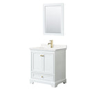 Deborah 30" Free Standing Single Basin Vanity Set with Cabinet, Quartz Vanity Top, and Framed Mirror - image 15