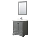 Deborah 30" Free Standing Single Basin Vanity Set with Cabinet, Quartz Vanity Top, and Framed Mirror - image 19