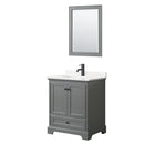 Deborah 30" Free Standing Single Basin Vanity Set with Cabinet, Quartz Vanity Top, and Framed Mirror - image 21