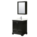 Deborah 30" Free Standing Single Basin Vanity Set with Cabinet, Quartz Vanity Top, and Medicine Cabinet - image 2