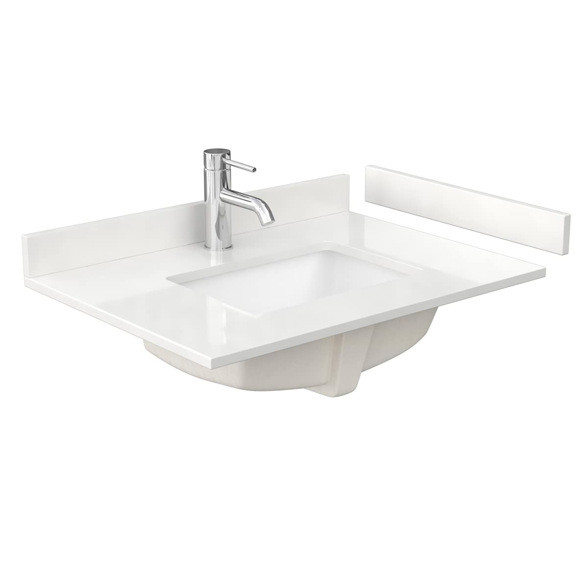 Deborah 30" Free Standing Single Basin Vanity Set with Cabinet, Quartz Vanity Top, and Medicine Cabinet