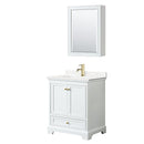 Deborah 30" Free Standing Single Basin Vanity Set with Cabinet, Quartz Vanity Top, and Medicine Cabinet - image 12