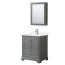 Deborah 30" Free Standing Single Basin Vanity Set with Cabinet, Quartz Vanity Top, and Medicine Cabinet - image 16