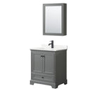 Deborah 30" Free Standing Single Basin Vanity Set with Cabinet, Quartz Vanity Top, and Medicine Cabinet - image 18
