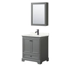 Deborah 30" Free Standing Single Basin Vanity Set with Cabinet, Quartz Vanity Top, and Medicine Cabinet - image 19