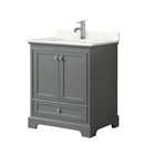 Deborah 30" Free Standing Single Basin Vanity Set with Cabinet and Quartz Vanity Top - image 17