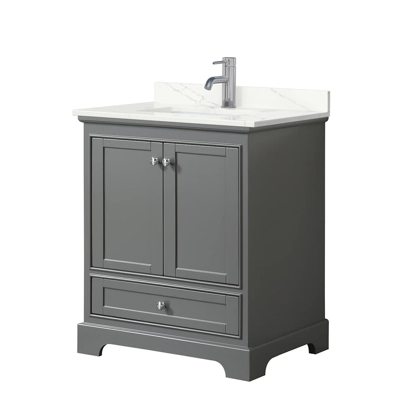 Deborah 30" Free Standing Single Basin Vanity Set with Cabinet and Quartz Vanity Top - image 17