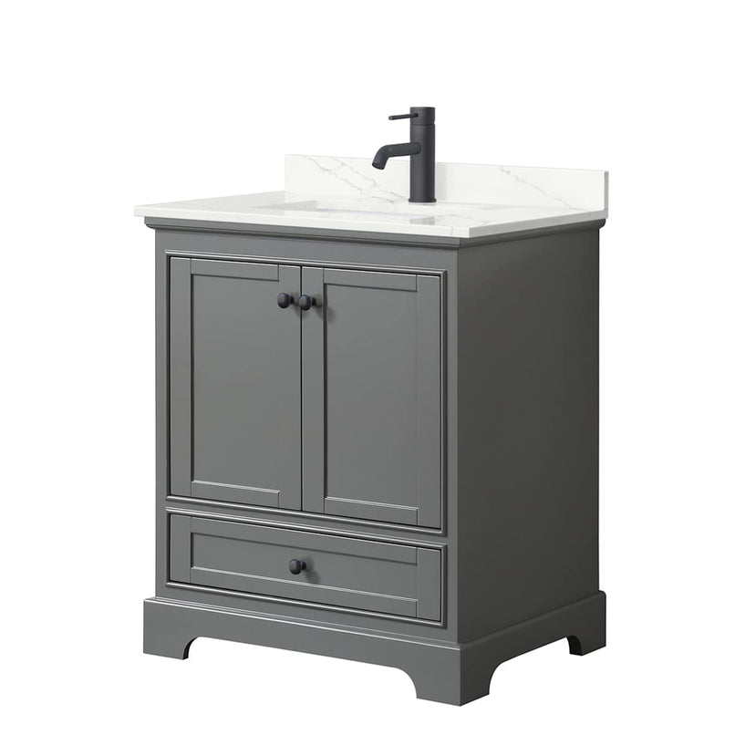 Deborah 30" Free Standing Single Basin Vanity Set with Cabinet and Quartz Vanity Top - image 19