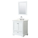 Deborah 30" Free Standing Single Basin Vanity Set with Cabinet, Quartz Vanity Top, and Framed Mirror - image 10