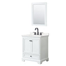 Deborah 30" Free Standing Single Basin Vanity Set with Cabinet, Quartz Vanity Top, and Framed Mirror - image 13