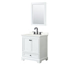 Deborah 30" Free Standing Single Basin Vanity Set with Cabinet, Quartz Vanity Top, and Framed Mirror - image 14