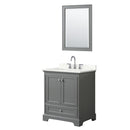 Deborah 30" Free Standing Single Basin Vanity Set with Cabinet, Quartz Vanity Top, and Framed Mirror - image 16