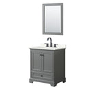 Deborah 30" Free Standing Single Basin Vanity Set with Cabinet, Quartz Vanity Top, and Framed Mirror - image 18