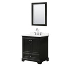 Deborah 30" Free Standing Single Basin Vanity Set with Cabinet, Quartz Vanity Top, and Framed Mirror - image 19