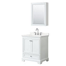Deborah 30" Free Standing Single Basin Vanity Set with Cabinet, Quartz Vanity Top, and Medicine Cabinet - image 9