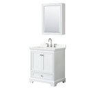Deborah 30" Free Standing Single Basin Vanity Set with Cabinet, Quartz Vanity Top, and Medicine Cabinet - image 10