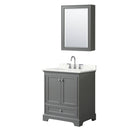 Deborah 30" Free Standing Single Basin Vanity Set with Cabinet, Quartz Vanity Top, and Medicine Cabinet - image 16
