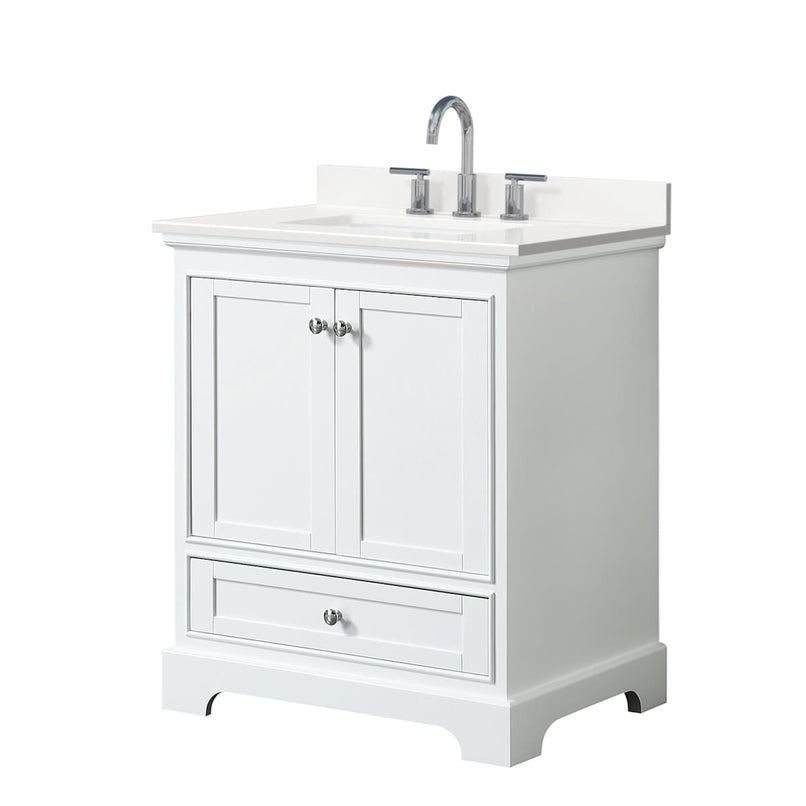 Deborah 30" Free Standing Single Basin Vanity Set with Cabinet and Quartz Vanity Top - image 8