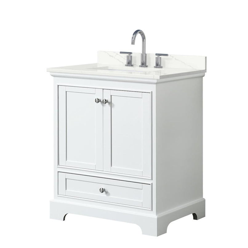 Deborah 30" Free Standing Single Basin Vanity Set with Cabinet and Quartz Vanity Top - image 9