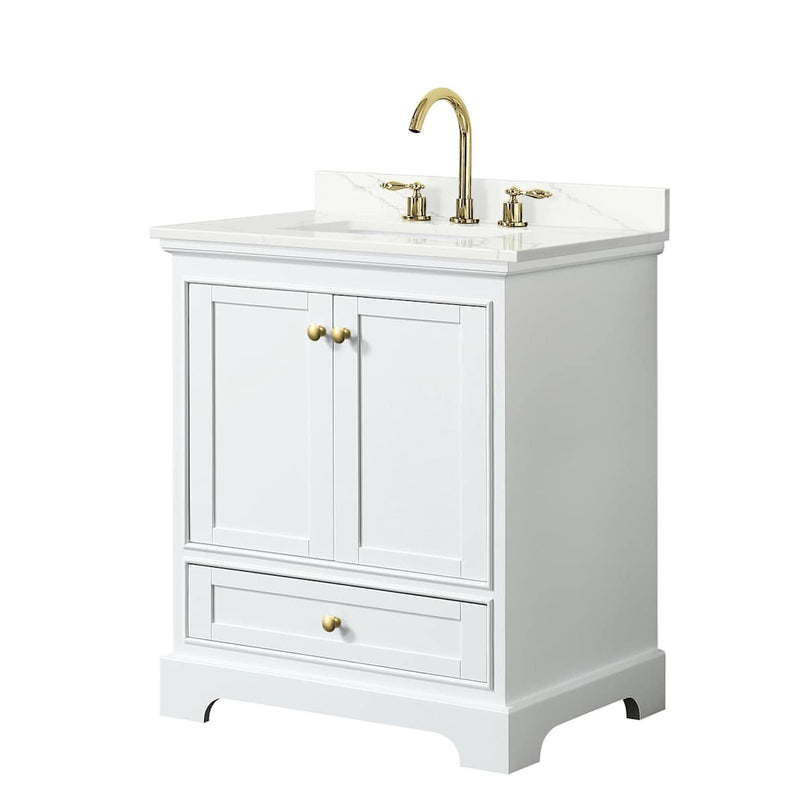 Deborah 30" Free Standing Single Basin Vanity Set with Cabinet and Quartz Vanity Top - image 11