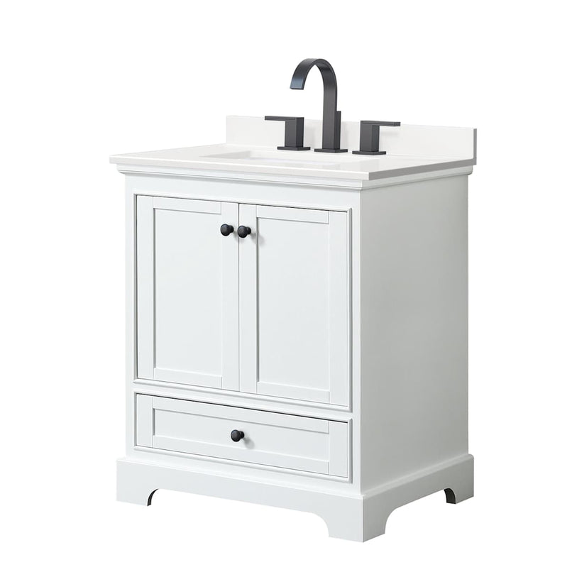Deborah 30" Free Standing Single Basin Vanity Set with Cabinet and Quartz Vanity Top - image 12