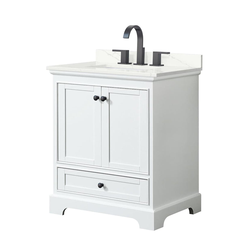 Deborah 30" Free Standing Single Basin Vanity Set with Cabinet and Quartz Vanity Top - image 13