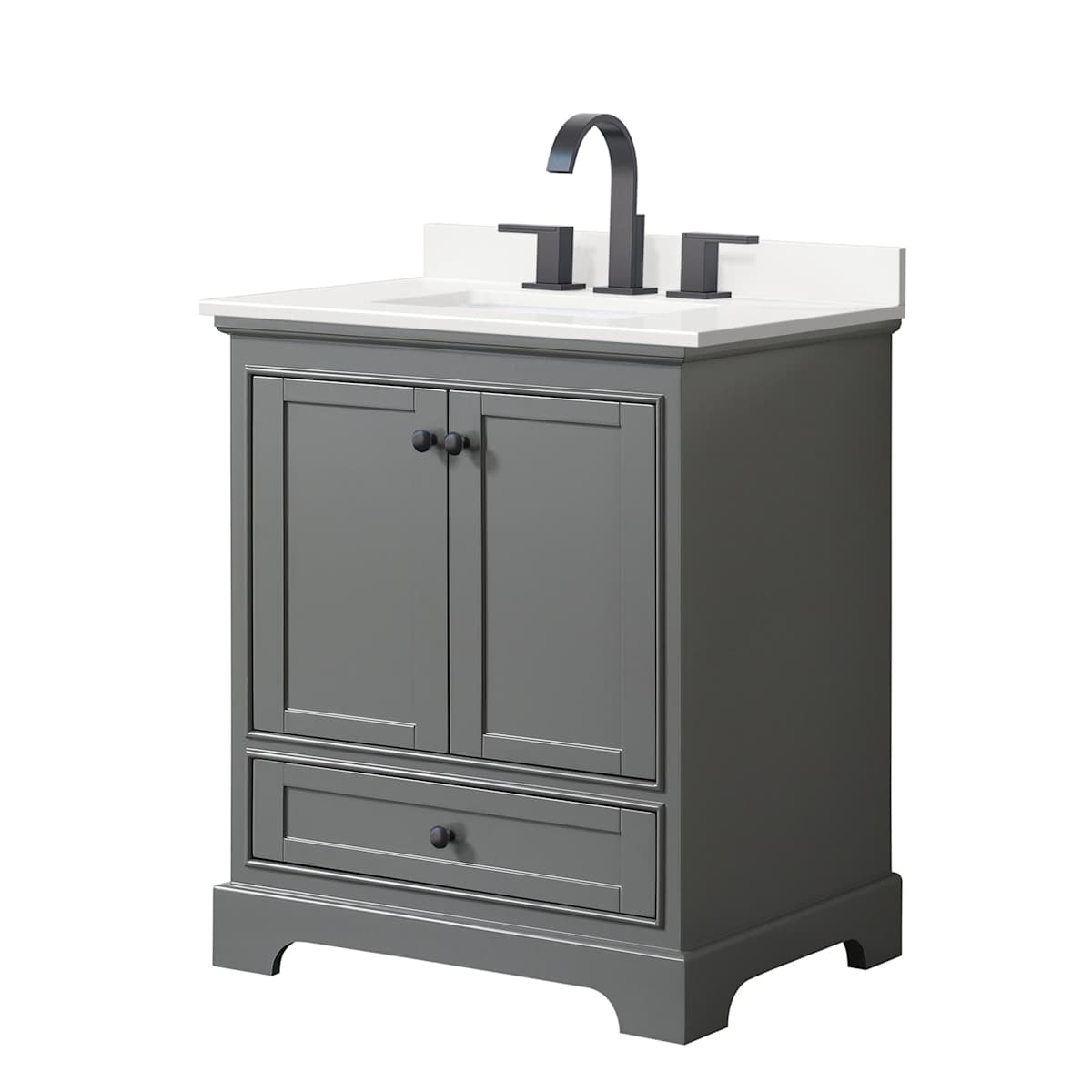 Deborah 30" Free Standing Single Basin Vanity Set with Cabinet and Quartz Vanity Top - image 16