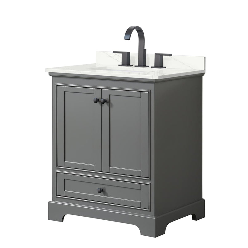 Deborah 30" Free Standing Single Basin Vanity Set with Cabinet and Quartz Vanity Top - image 17