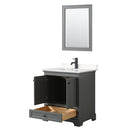 Deborah 30" Free Standing Single Basin Vanity Set with Cultured Marble Vanity Top and Framed Mirror - image 3