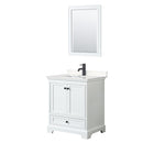 Deborah 30" Free Standing Single Basin Vanity Set with Cultured Marble Vanity Top and Framed Mirror - image 14