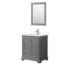 Deborah 30" Free Standing Single Basin Vanity Set with Cultured Marble Vanity Top and Framed Mirror - image 16