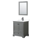 Deborah 30" Free Standing Single Basin Vanity Set with Cultured Marble Vanity Top and Framed Mirror - image 17