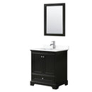 Deborah 30" Free Standing Single Basin Vanity Set with Cultured Marble Vanity Top and Framed Mirror - image 18