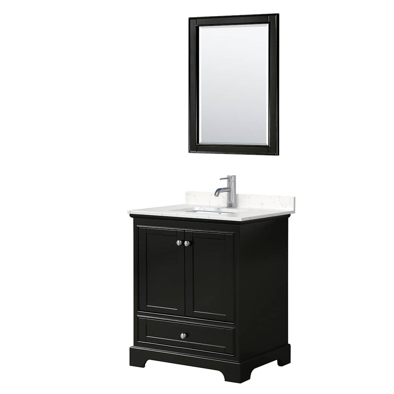 Deborah 30" Free Standing Single Basin Vanity Set with Cultured Marble Vanity Top and Framed Mirror - image 19