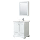 Deborah 30" Free Standing Single Basin Vanity Set with Cultured Marble Vanity Top and Framed Mirror - image 11