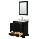 Deborah 30" Free Standing Single Vanity Set with Wood Cabinet, Marble Vanity Top, and Framed Mirror - image 13