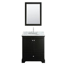 Deborah 30" Free Standing Single Vanity Set with Wood Cabinet, Marble Vanity Top, and Framed Mirror - image 14