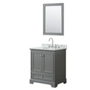 Deborah 30" Free Standing Single Vanity Set with Wood Cabinet, Marble Vanity Top, and Framed Mirror - image 16