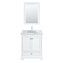 Deborah 30" Free Standing Single Vanity Set with Wood Cabinet, Marble Vanity Top, and Framed Mirror - image 21