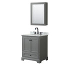 Deborah 30" Free Standing Single Vanity Set with Wood Cabinet, Marble Vanity Top, and Medicine Cabinet - image 2