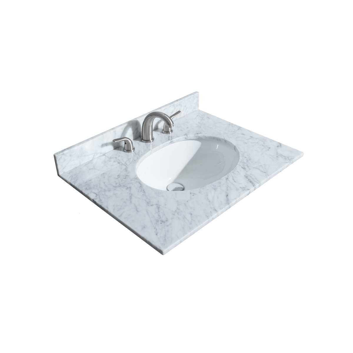 Deborah 30" Free Standing Single Vanity Set with Wood Cabinet, Marble Vanity Top, and Medicine Cabinet - image 4
