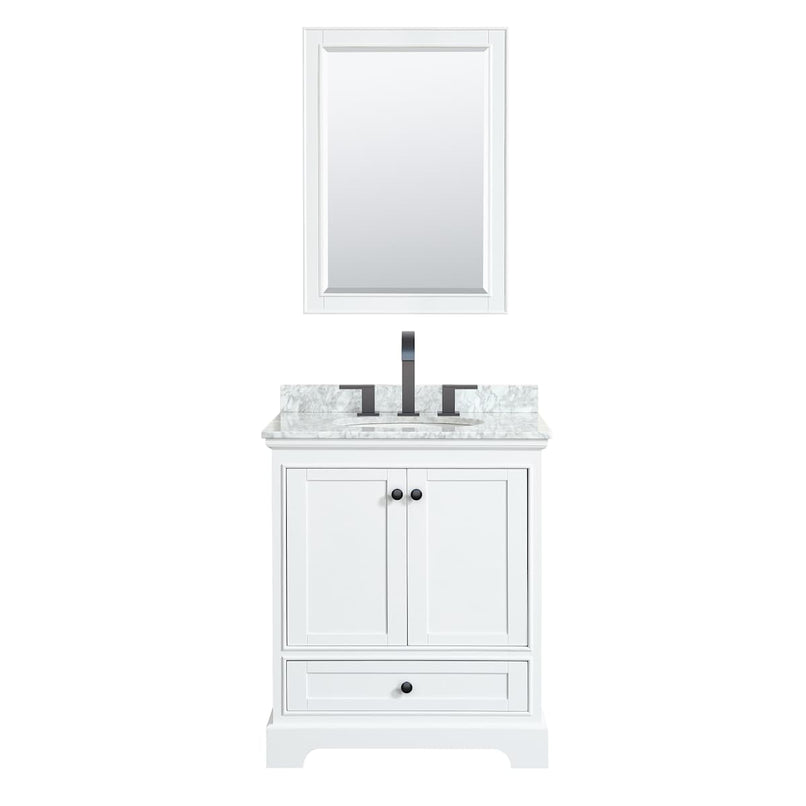 Deborah 30" Free Standing Single Vanity Set with Wood Cabinet, Marble Vanity Top, and Medicine Cabinet - image 11