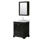 Deborah 30" Free Standing Single Vanity Set with Wood Cabinet, Marble Vanity Top, and Medicine Cabinet - image 16