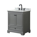 Deborah 30" Free Standing Single Vanity Set with Wood Cabinet and Marble Vanity Top - image 2