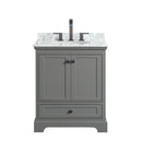 Deborah 30" Free Standing Single Vanity Set with Wood Cabinet and Marble Vanity Top - image 4