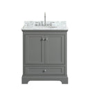 Deborah 30" Free Standing Single Vanity Set with Wood Cabinet and Marble Vanity Top - image 12