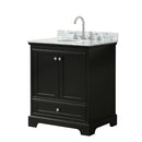 Deborah 30" Free Standing Single Vanity Set with Wood Cabinet and Marble Vanity Top - image 15