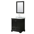 Deborah 30" Free Standing Single Vanity Set with Wood Cabinet, Marble Vanity Top, and Framed Mirror - image 17